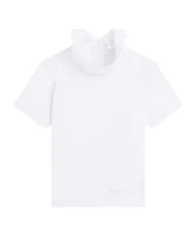 Givenchy Logo Embroidered High-neck Top In White