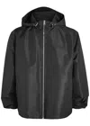 Givenchy Logo-embroidered Hooded Shell Jacket In Black