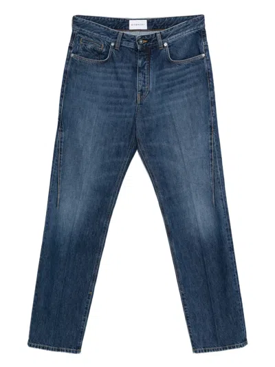 Givenchy Logo-embroidered Jeans In Blue