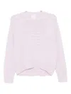 Givenchy Logo-embroidered Jumper In Purple