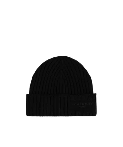 Givenchy Logo Embroidered Knit Beanie In Gold