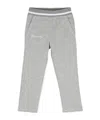 Givenchy Logo-embroidered Mélange Track Pants In Gray