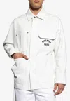 Givenchy Relaxed Fit Jacket With Front Pockets And Long Sleeves In White