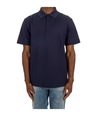 Givenchy Logo-embroidered Polo Shirt In Navy