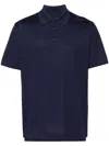 Givenchy Piqué Cotton Polo Shirt In Blue