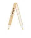 Givenchy Logo-embroidered Raffia Shoulder Strap In Nude