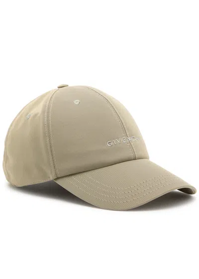 Givenchy Logo-embroidered Shell Twill Cap In Beige