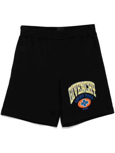 Givenchy Logo-embroidered Shorts In Black