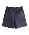 Givenchy Logo Embroidered Shorts In Blue