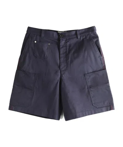 Givenchy Logo Embroidered Shorts In Blue