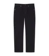 Givenchy Straight-leg Cotton Blend Trousers With Subtle Branding In Black
