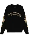 Givenchy Sweatshirt In Fleece With Chandelier And Snake In Schwarz