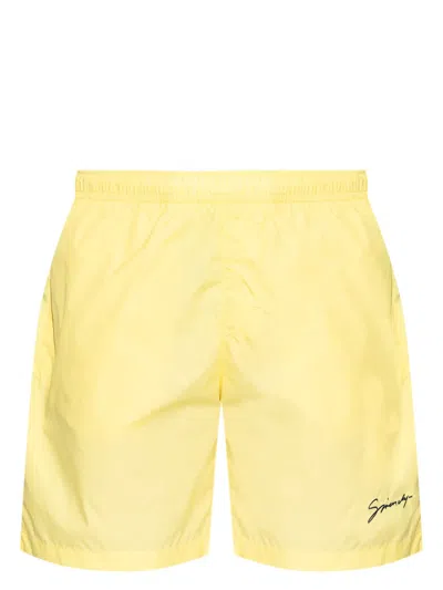 GIVENCHY LOGO-EMBROIDERED SWIM SHORTS