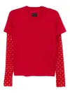 Givenchy Logo-embroidered T-shirt In Red