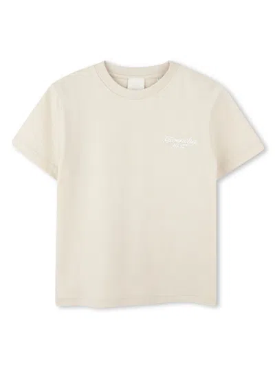 Givenchy Kids' Logo-embroidered T-shirt In White