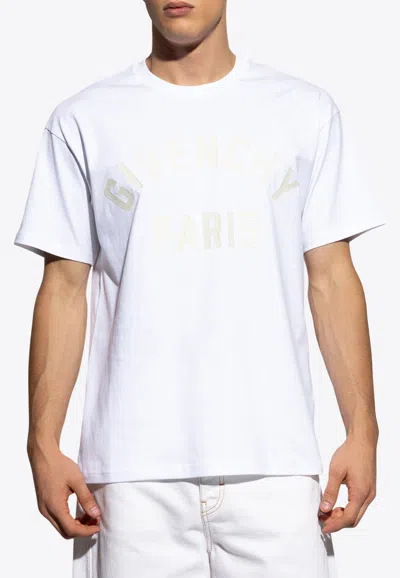 Givenchy Logo Embroidered T-shirt In White
