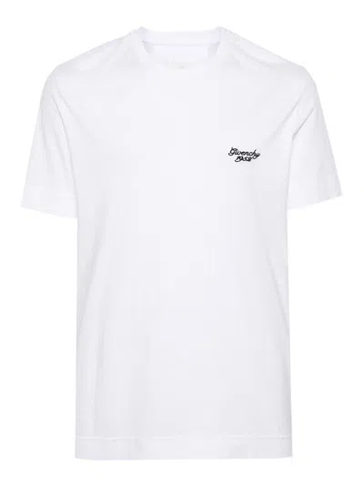 Givenchy Logo-embroidered T-shirt In White