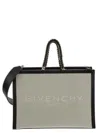 Givenchy Logo Embroidered Tote Bag In Natural Beige