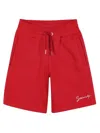 Givenchy Logo-embroidered Track Shorts In Red
