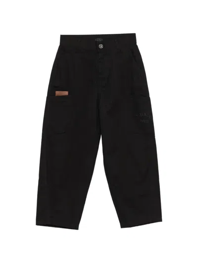 Givenchy Kids' Logo-embroidered Trousers In Black