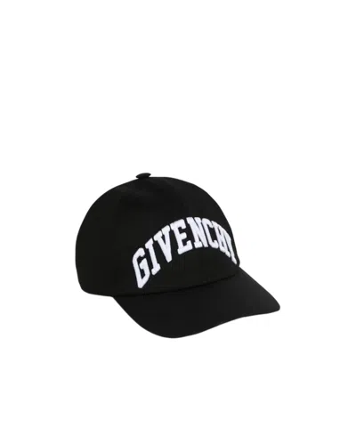 Givenchy Logo-embroidered Twill Cap In Black