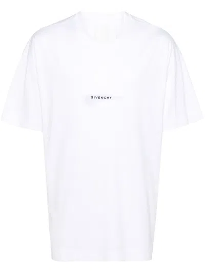 Givenchy Logo-embroidered Wings-print T-shirt In Weiss