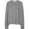 Givenchy Logo Crew-neck Sweater In Gray