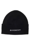 Givenchy Logo Embroidered Wool Beanie In Multi
