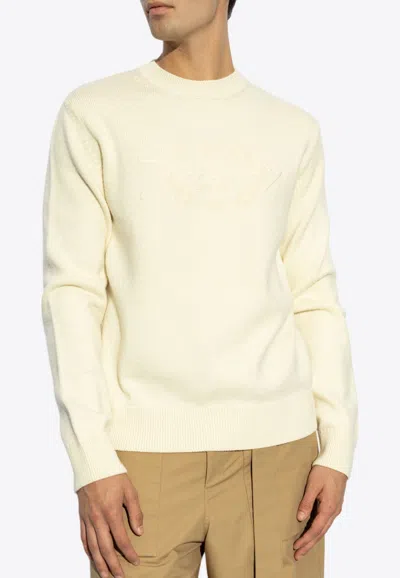 GIVENCHY LOGO EMBROIDERED WOOL SWEATER