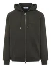Givenchy Hooded Sweatshirt Front Pockets In Gray
