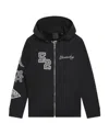 Givenchy Logo-embroidered Zip-up Hoodie In Black