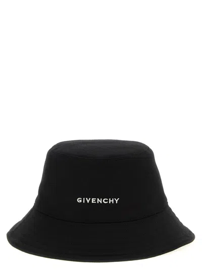 Givenchy Logo Embroidery Bucket Hat In Black