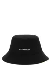 Givenchy Bucket Hat With Logo Embroidery And Wide Brim In Black