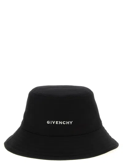 Givenchy Logo Embroidery Bucket Hat Hats Black