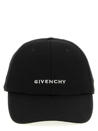 Givenchy Logo Embroidery Cap In Black