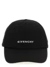 Givenchy Round Visor Cap With Embroidered Logo In Black