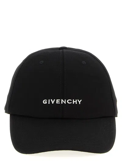 Givenchy Logo Embroidery Cap In Black