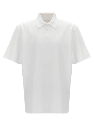 Givenchy Logo Embroidery Polo Shirt In White