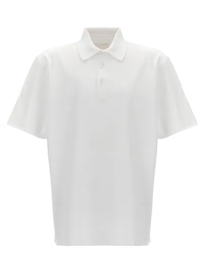 Givenchy Logo Embroidery Polo Shirt In White
