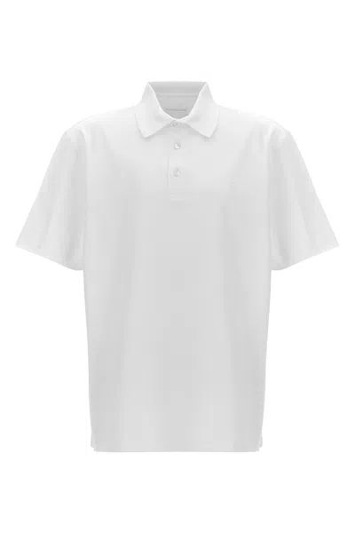 Givenchy Logo Embroidery Polo Shirt In White