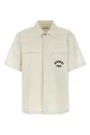 Givenchy Logo Embroidery Shirt Shirt And Blouse Beige In Sand