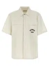 Givenchy Logo Embroidery Shirt Shirt And Blouse Beige In White
