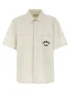 Givenchy Logo Embroidery Shirt Shirt And Blouse Beige In Neutral