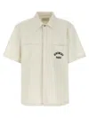Givenchy Logo Embroidery Shirt Shirt And Blouse Beige In White