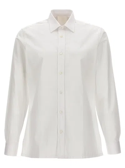Givenchy Logo Embroidery Shirt In White