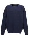Givenchy Embroidered Logo Crew Neck Sweater In Blue