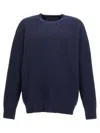 Givenchy Embroidered Logo Crew Neck Sweater In Blue