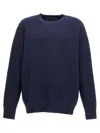 Givenchy Embroidered Logo Crew Neck Sweater In Blue