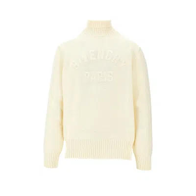 GIVENCHY LOGO EMBROIDERY TURTLENECK SWEATER