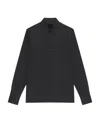 Givenchy Logo Engraved Metal Clip Long-sleeved Shirt In Black